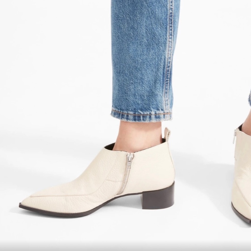Everlane Boss Bootie in Bone
